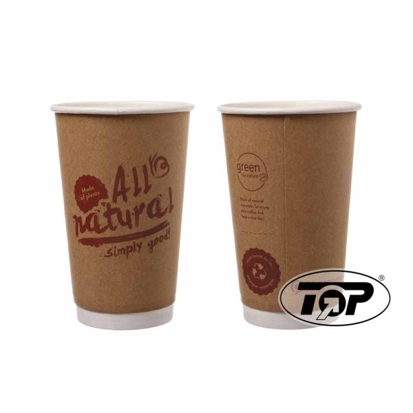 Kaffeebecher "All natural" braun, 400ml, Ø 90mm
