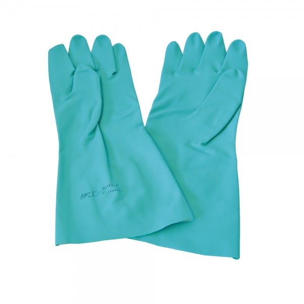 Nitril Chemikalienschutz-Handschuhe Größe M/8 L=33cm grün