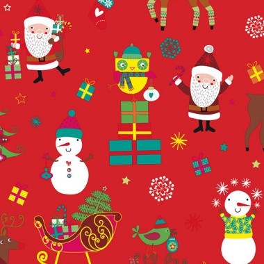 kids xmas wrapping paper